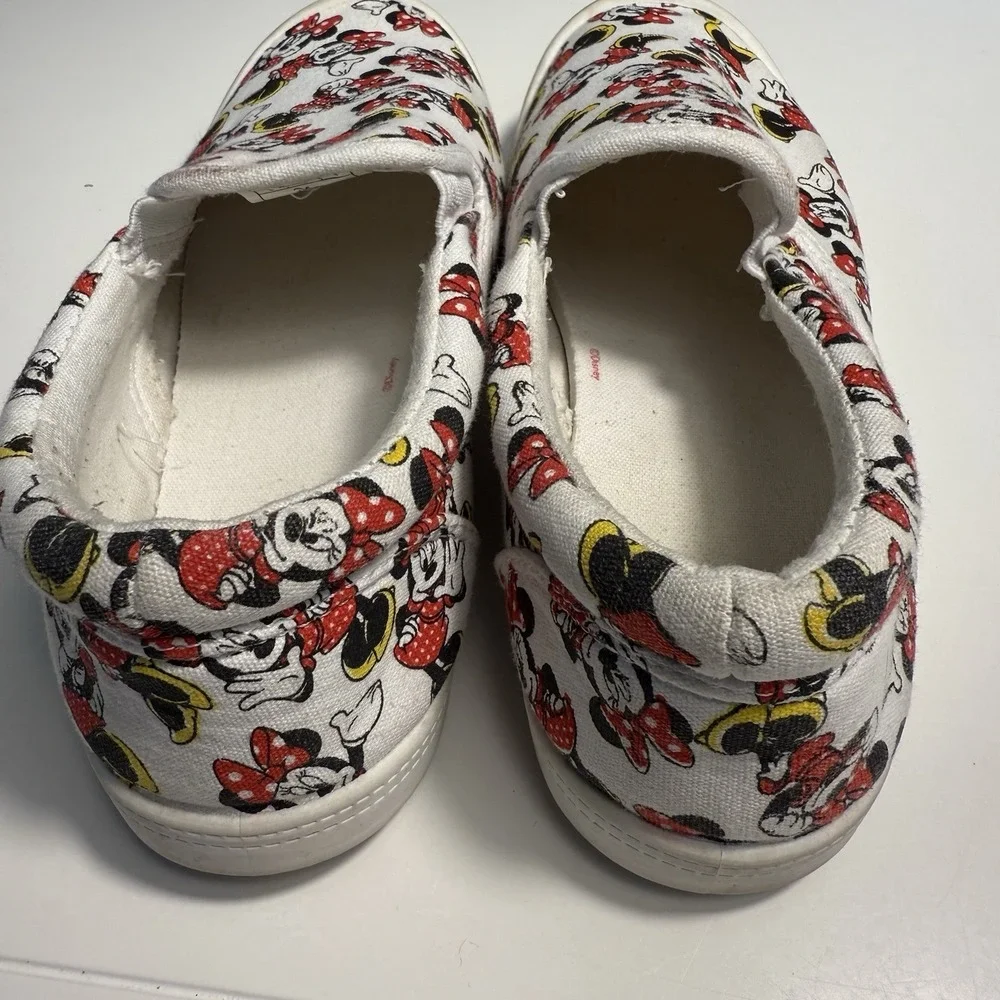 Disney Minnie Mouse Slip-On Canvas Loafers Sneakers, Women's Size 6